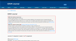 Desktop Screenshot of idrimjournal.com
