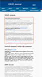 Mobile Screenshot of idrimjournal.com