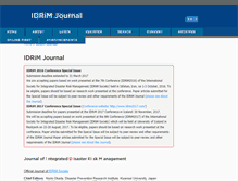 Tablet Screenshot of idrimjournal.com